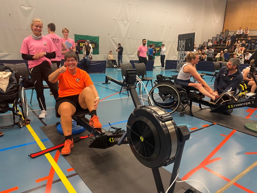 Lyst til å lære å ro på romaskin? Bli med på romaskintrening for parautøvere i Oslo fra 14. april. (Foto: Per-Einar Johannessen)