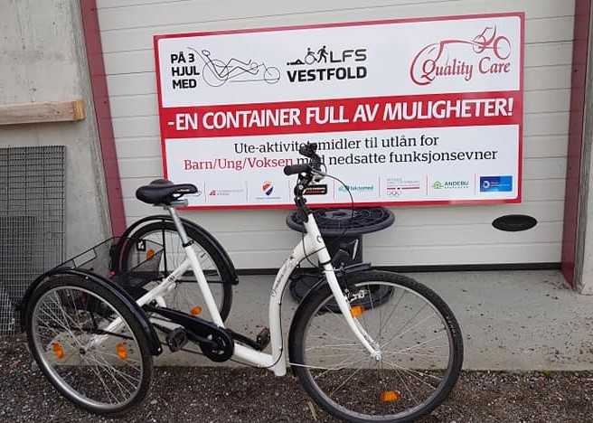 Det blir mulig å låne sykkel fra «En container full av muligheter» under sykkeldagen i Storås 11. juni.