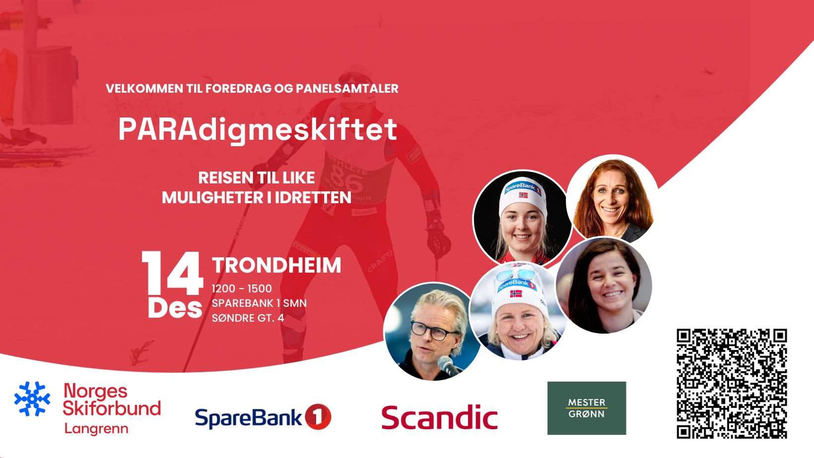 Det inviteres til seminar og debatt i Trondheim 14. desember: PARAdigmeskiftet - reisen til like muligheter i idretten.