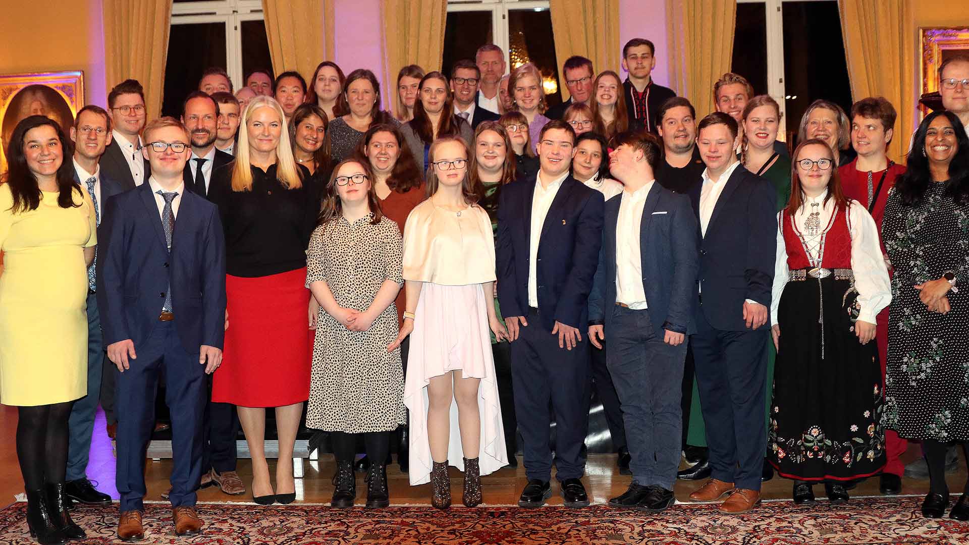 The Special Olympics squad was honored by the Crown Prince Couple